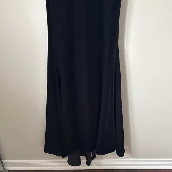 Abyss by abby Elegant Velour Black Long Sleeve Dress size XS - Picture 3 of 9